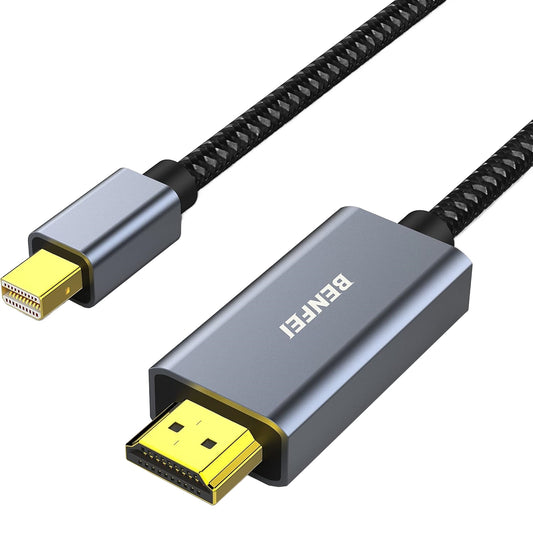 Видео кабел Benfei, MiniDisplayPort - HDMI, 4K, 0.9м, Сив