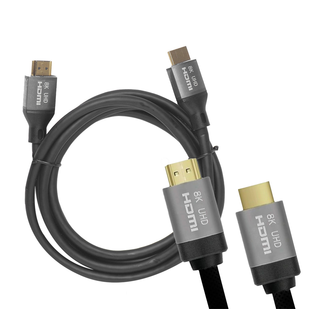 Видео кабел LTC Gold, HDMI - HDMI, 8K, 2м, Черен