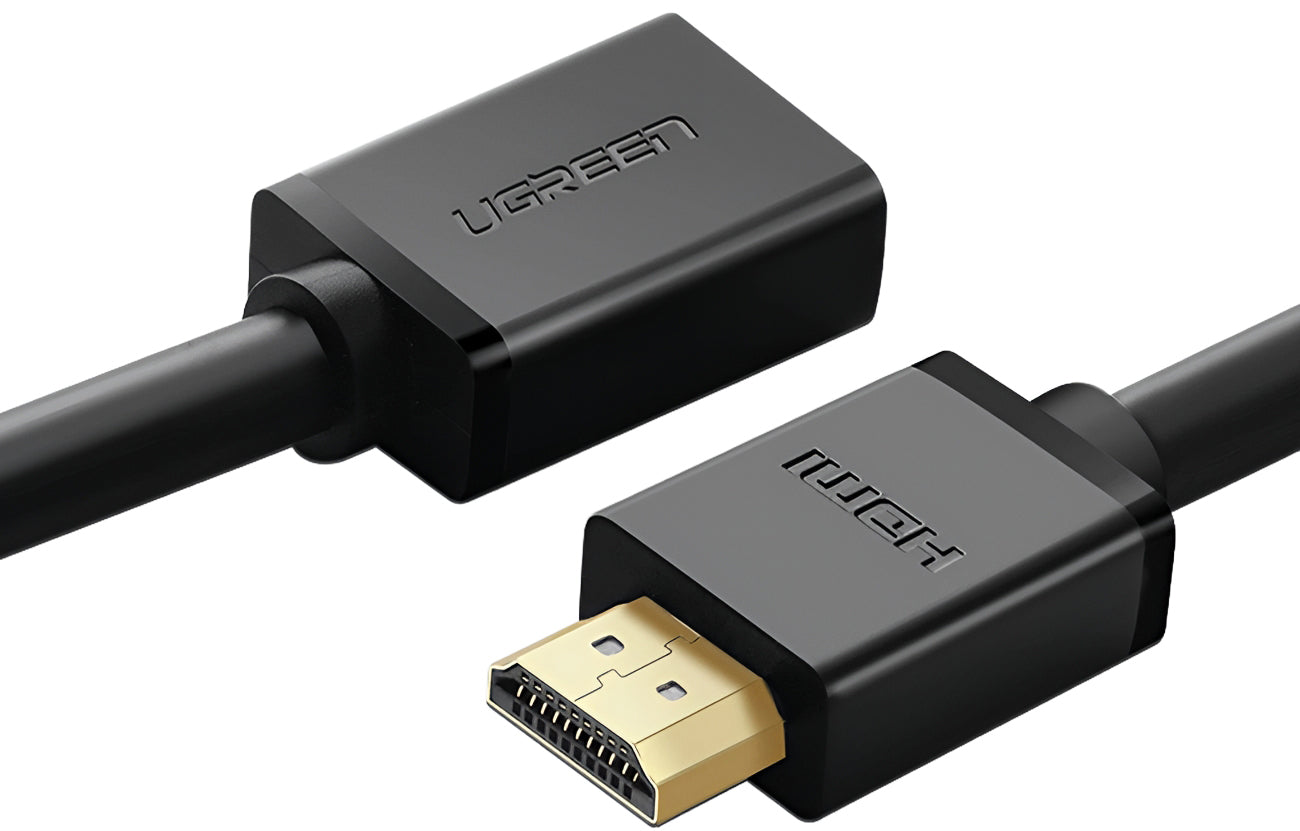 Удължителен видео кабел UGREEN HD107, HDMI - HDMI, 4K, 3m, Черен