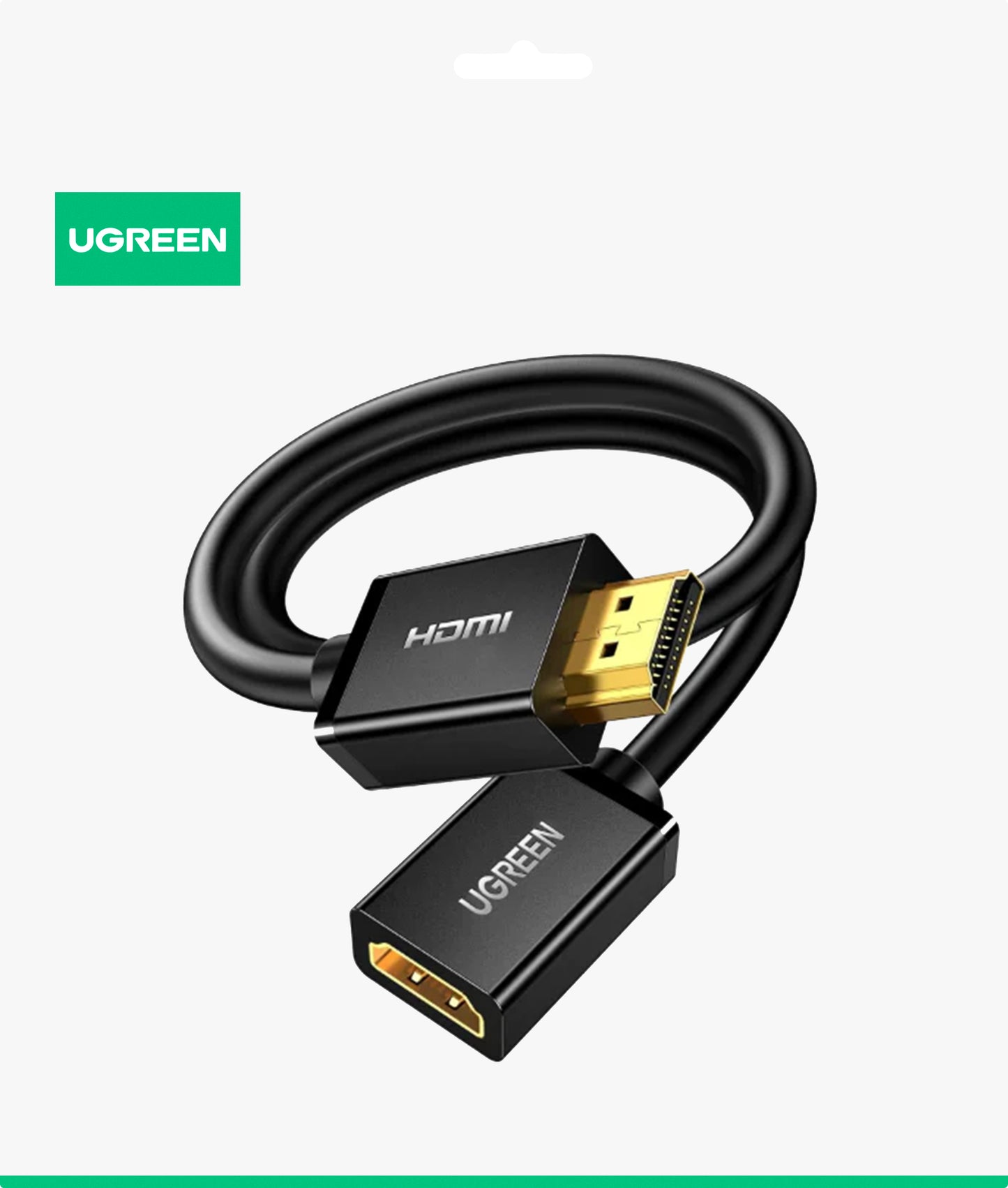 Удължителен видео кабел UGREEN HD107, HDMI - HDMI, 4K, 3m, Черен
