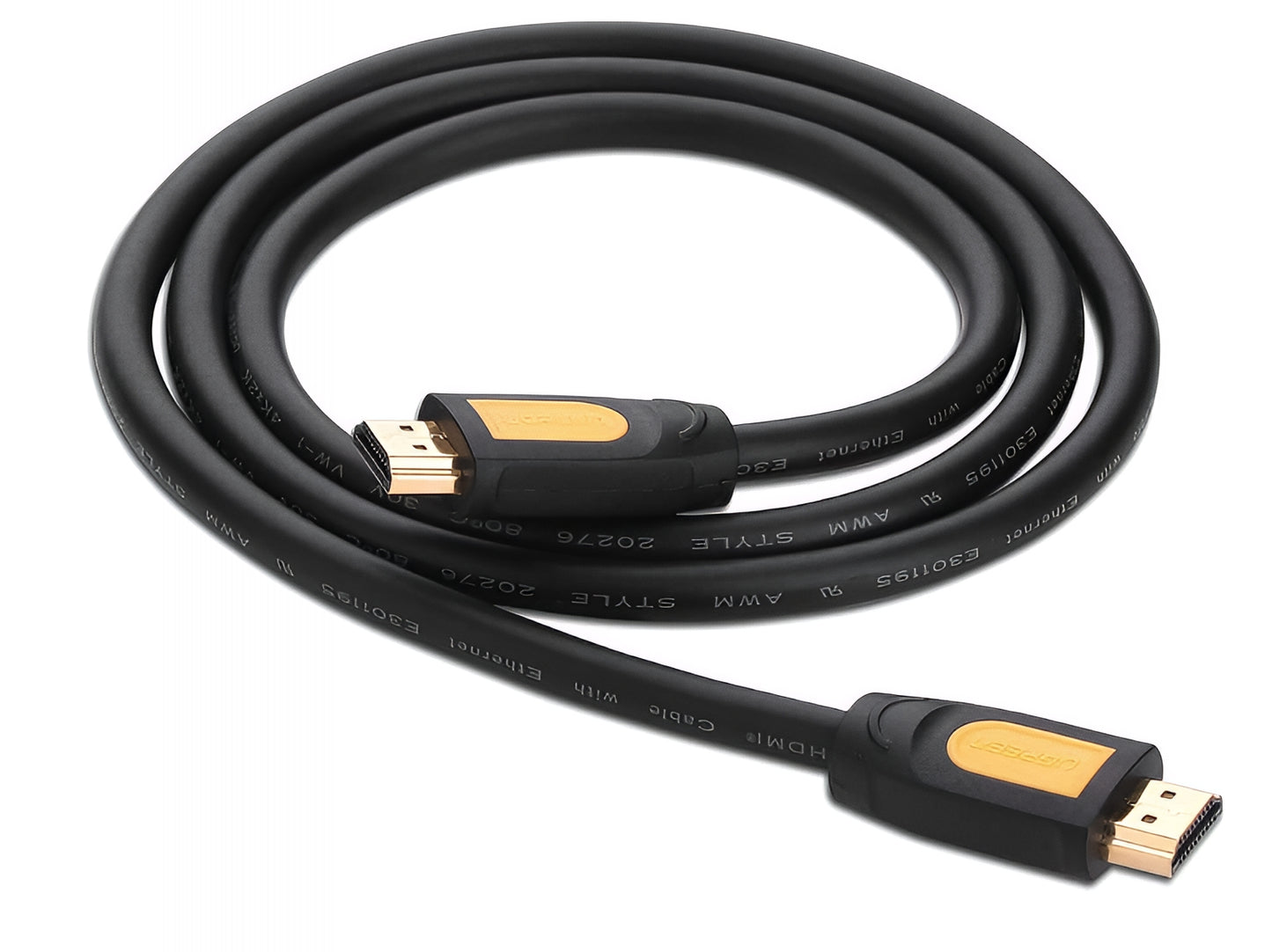 Видео кабел UGREEN HD101, HDMI - HDMI, 4K, 5m, Черен