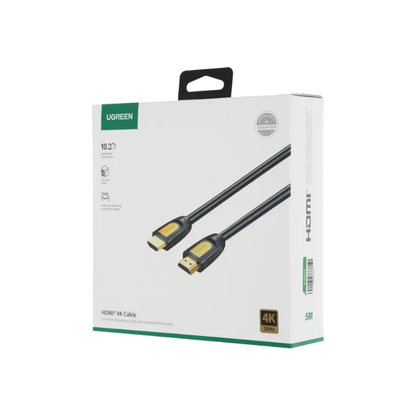Видео кабел UGREEN HD101, HDMI - HDMI, 4K, 5m, Черен