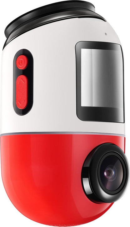 70mai Dash Cam Omni 360 X200, 1080P, 64Gb, Wi-Fi, GPS, AI, гласово управление, 1,2-инчов дисплей, Rosie X200-64-RED