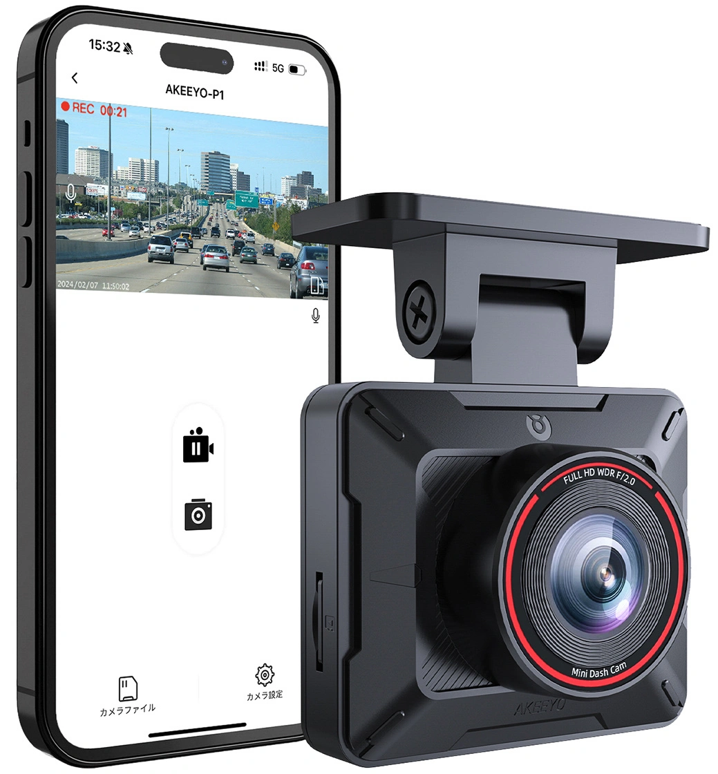 Автомобилна камера Akeeyo P1, 1080P, Wi-Fi