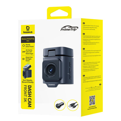 Автомобилна камера Baseus PrimeTrip VD1, 3K, Wi-Fi, GPS, Дисплей 1.54inch C10669000123-00