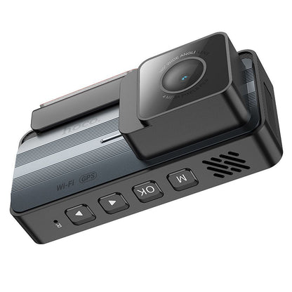 Автомобилна камера предна и задна HOCO DV12, 2K, Wi-Fi, GPS, Дисплей 3.69 инча