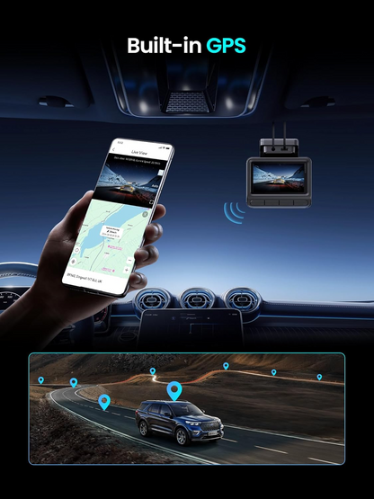 Автомобилна камера предна и задна DDPAI Z50 Pro Dual, 4K, Wi-Fi, GPS, Дисплей 3 инча