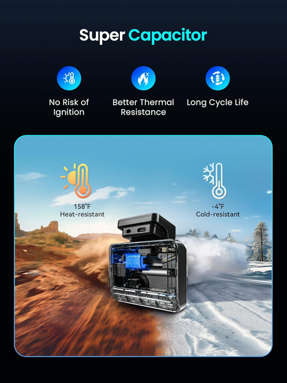 Автомобилна камера предна и задна DDPAI Z50 Pro Dual, 4K, Wi-Fi, GPS, Дисплей 3 инча
