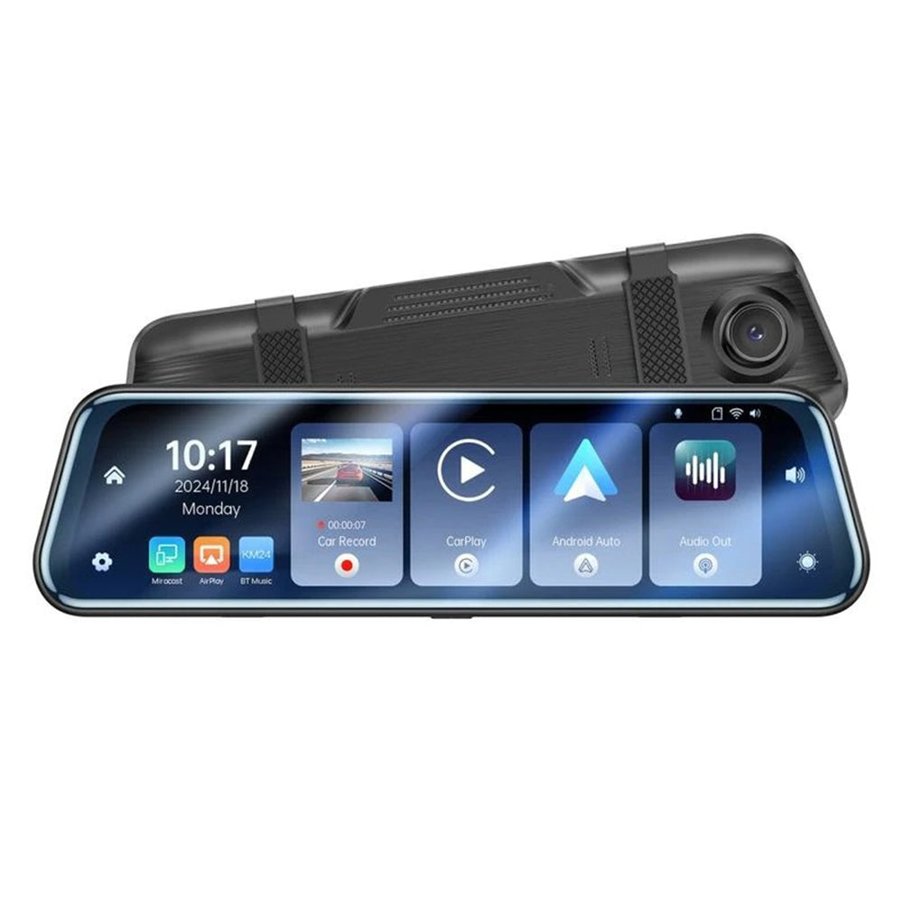 Автомобилна камера Yesido KM24 с Carplay / Android Auto, 4K, Дисплей 9.66 инча