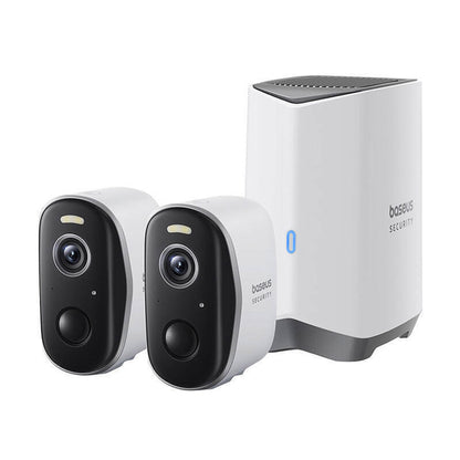 Камера за наблюдение Baseus N1 Plus, Wi-Fi, 2K, IP67, Външна, Комплект 2 броя S0TW012131
