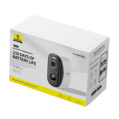 Baseus N1 Surveillance Camera, Wi-Fi, 2K, IP67, Outdoor, White S0TZ002130