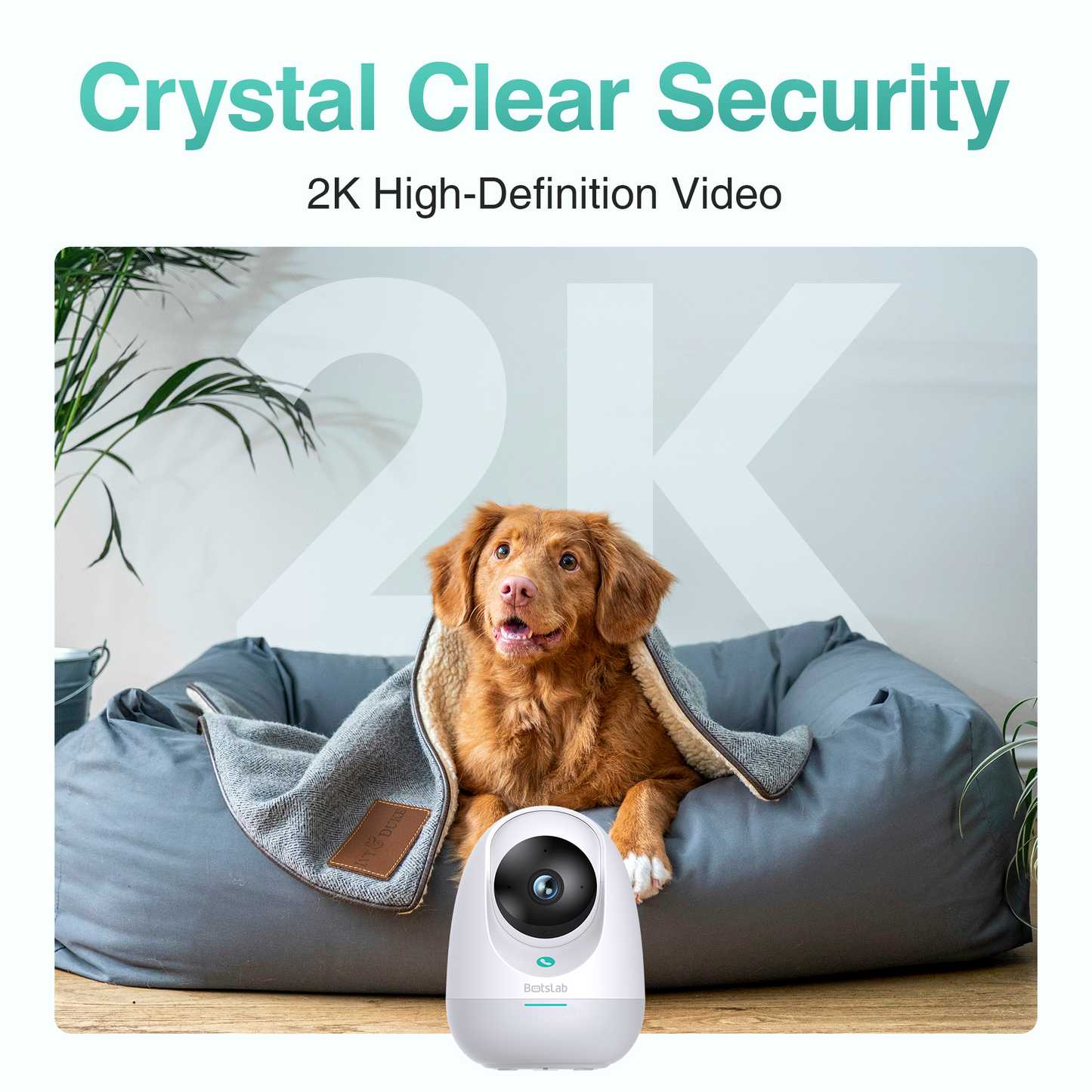 Камера за видеонаблюдение Botslab 2E Pro C213, Wi-Fi, 2K, 2K, вътрешна 