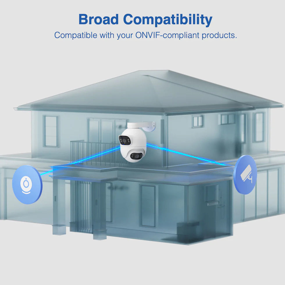 iMILAB Камера за наблюдение iMILAB EC6 Dual, Wi-Fi, 2K, IP66, на открито CMSXJ68A 