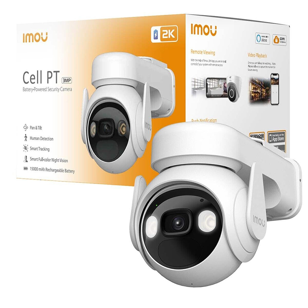 Камера за наблюдение Imou Cell PT, Wi-Fi, 2K, IP66, външна IPC-K9EP-3T0WE
