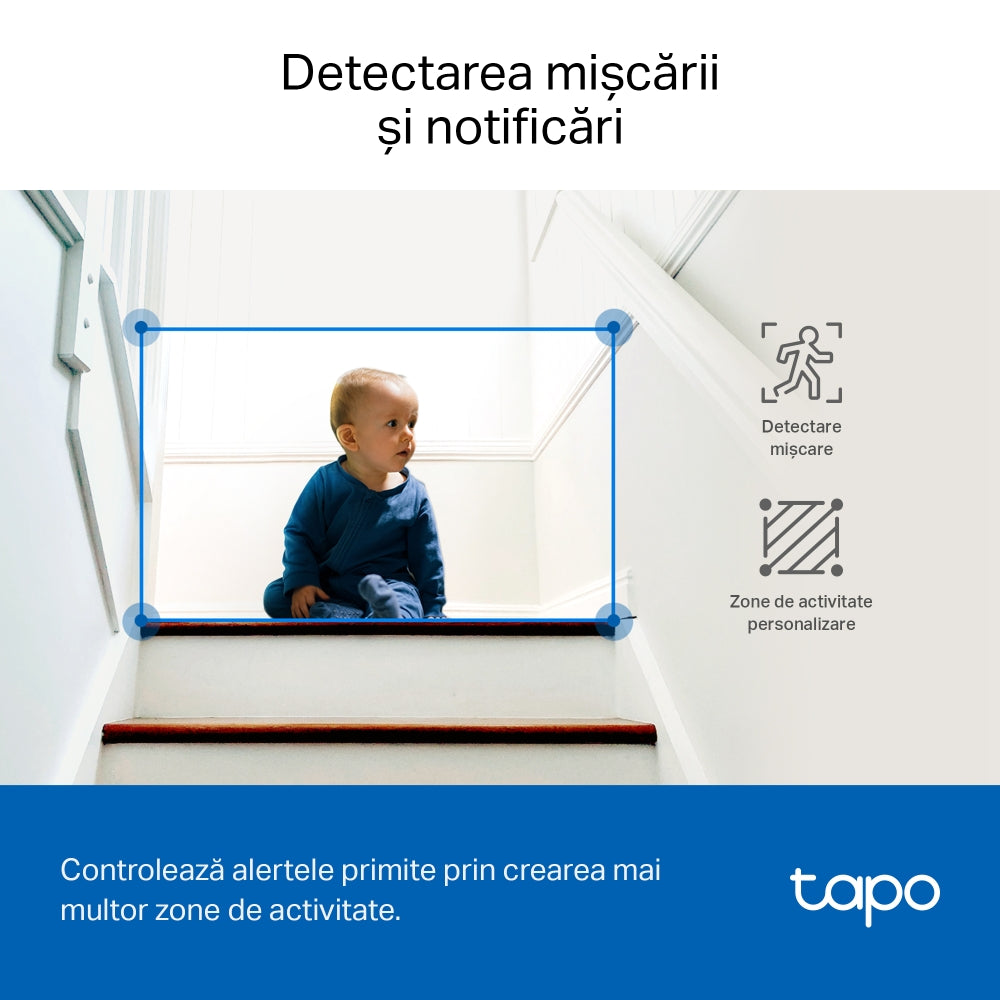 Камера за видеонаблюдение TP-LINK Tapo C220, Wi-Fi, 2K, вътрешна 