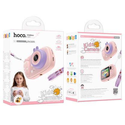 Дигитална камера HOCO DV205 Kids, 720P, 1MP, Розова