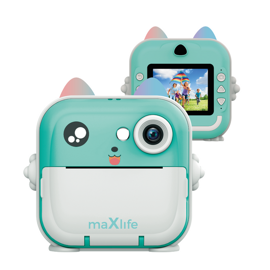 Дигитален фотоапарат с функция за печат MaXlife MXPC-100 Kids, син