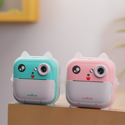 Дигитален фотоапарат с функция за печат MaXlife MXPC-100 Kids, син