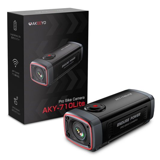 Спортна камера Akeeyo 710 Lite за велосипед / мотоциклет, 2K, Wi-Fi, черна