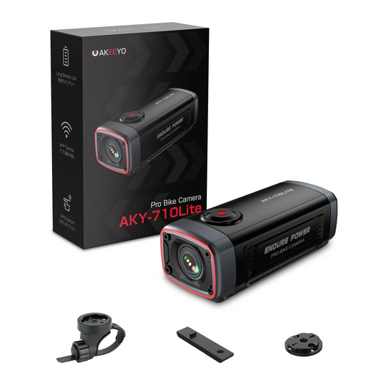 Спортна камера Akeeyo 710 Lite за велосипед / мотоциклет, 2K, Wi-Fi, черна