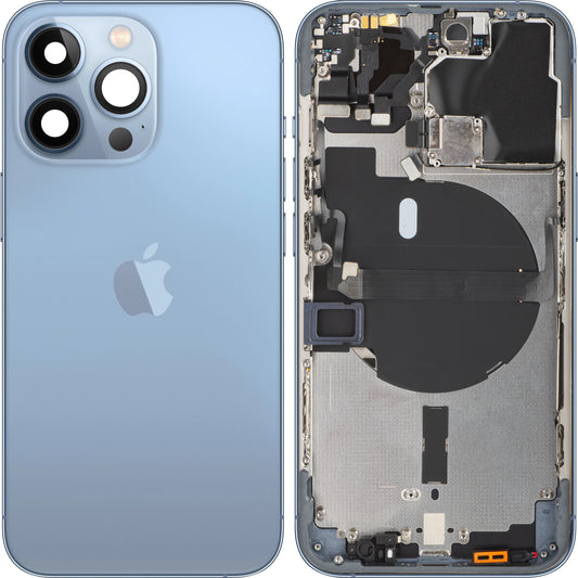 Капак за батерията на Apple iPhone 13 Pro, с половин калъф, син (Sierra Blue), Swap 