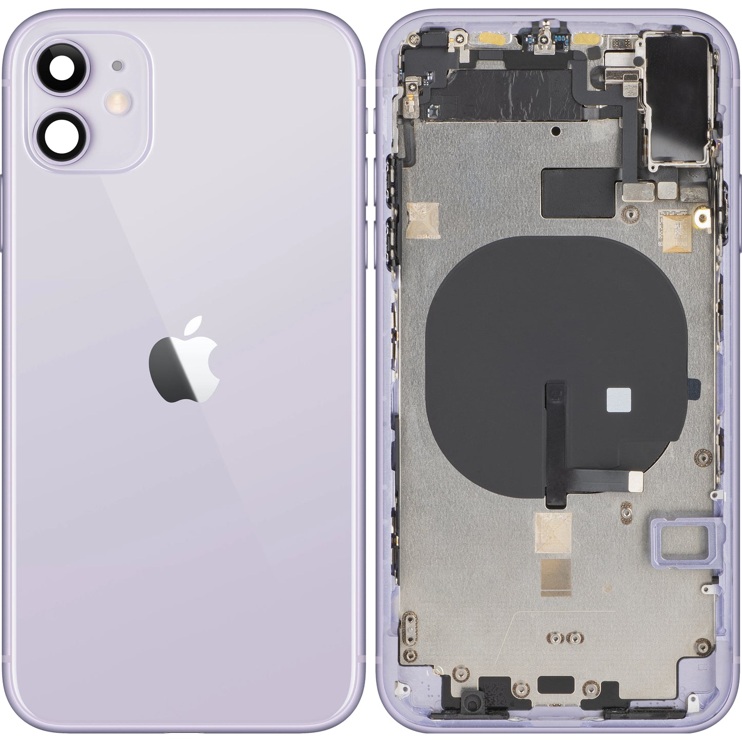 Капак за батерията на Apple iPhone 11, с калъф, лилав, за размяна 