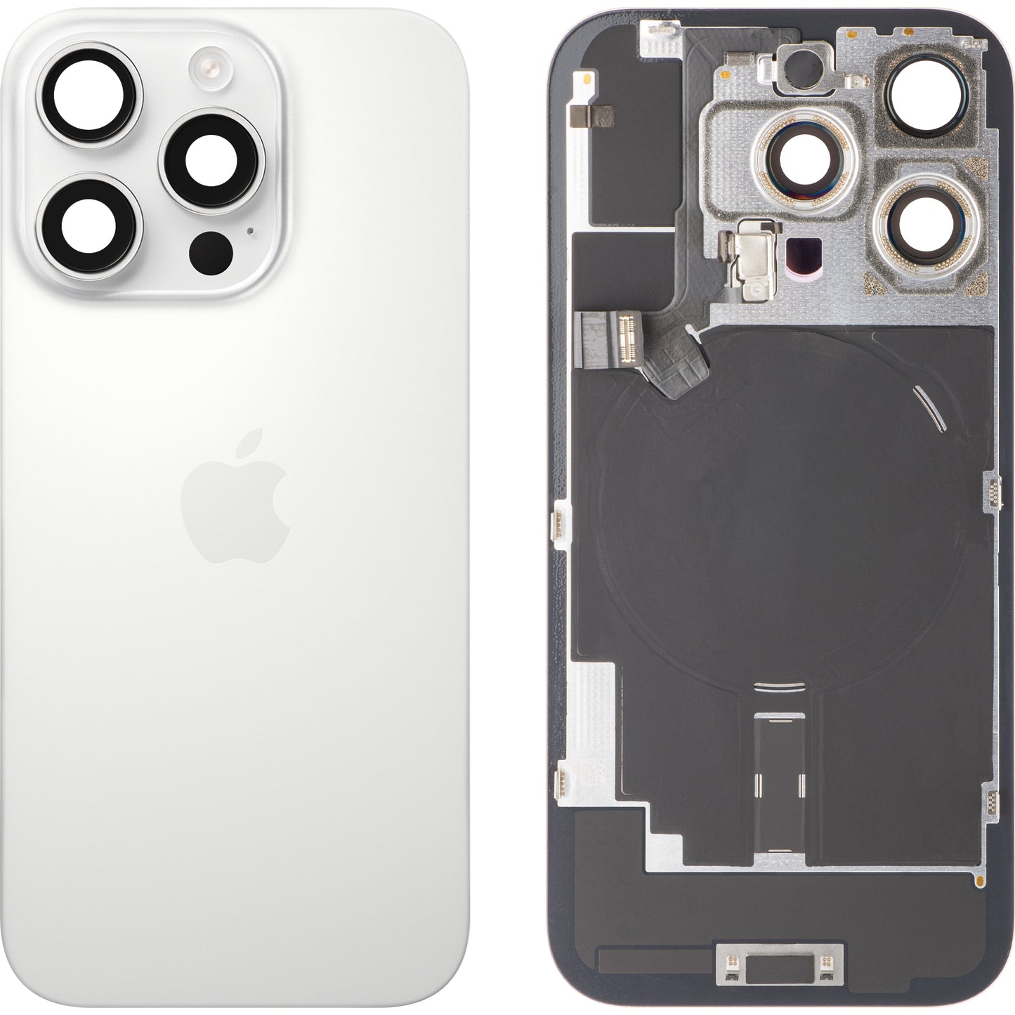 Капак на батерията Apple iPhone 16 Pro, Бял (White Titanium), Swap
