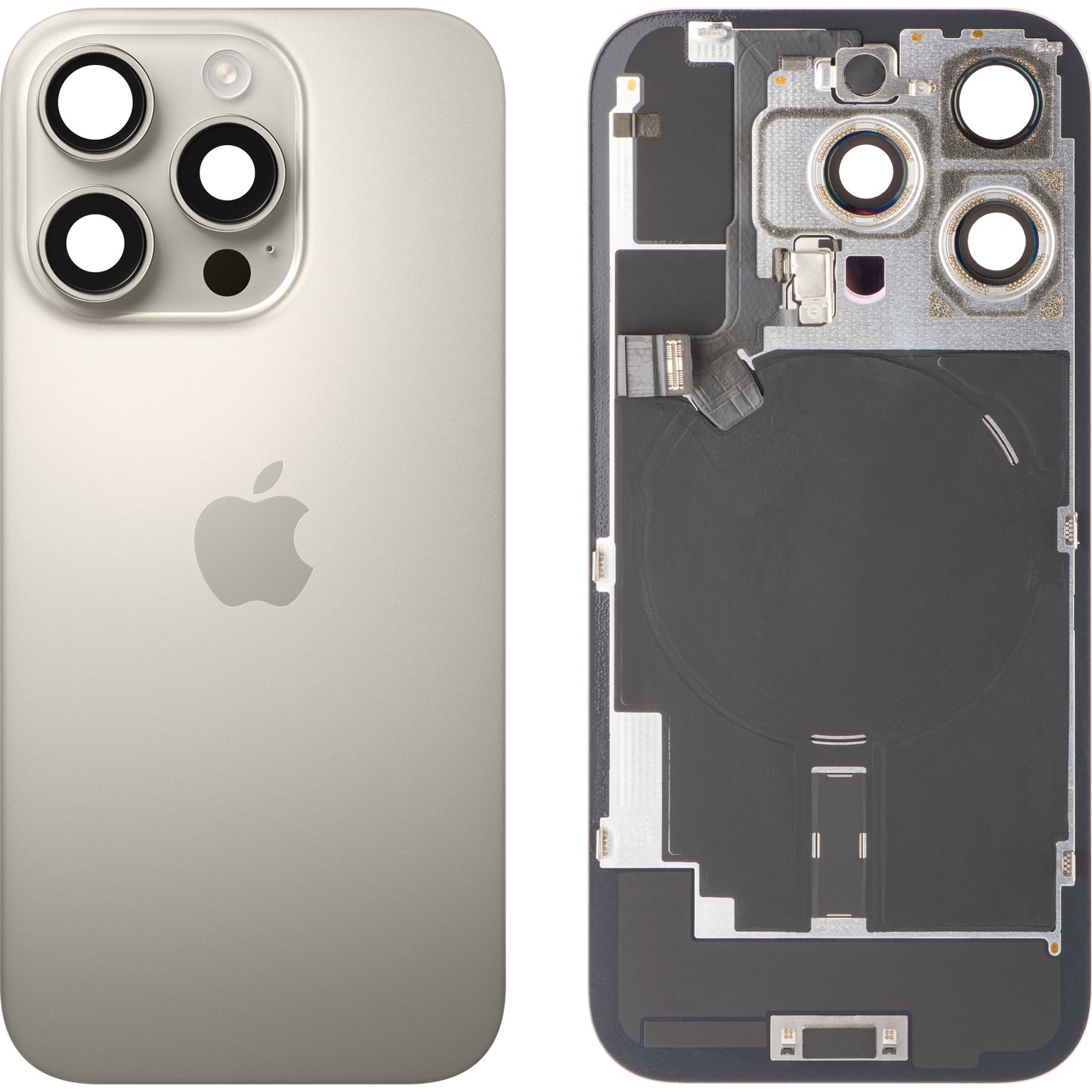 Капак на батерията Apple iPhone 16 Pro, Бежов (Natural Titanium), Swap