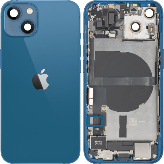 Капак на батерията Apple iPhone 13, със средна корпусна част, пълен комплект, син, Swap