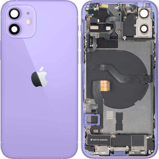 Капак на батерията Apple iPhone 12, със средна корпусна част, пълен комплект, лилав, замяна