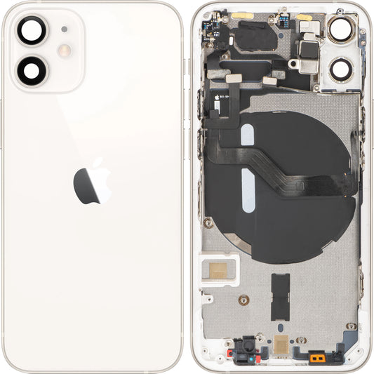 Капак на батерията Apple iPhone 12 mini, със средна корпусна рамка, бял, Swap