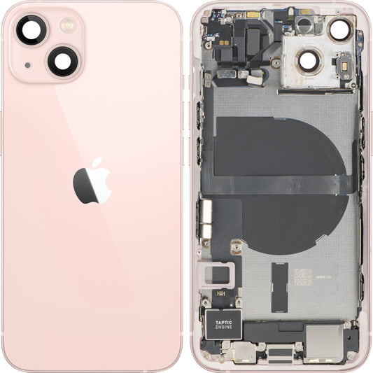 Капак за батерия Apple iPhone 13, с междинен корпус, пълни части, розов, премиум суап