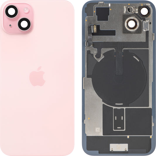 Капак на батерията Apple iPhone 15 Plus, Розов, Swap