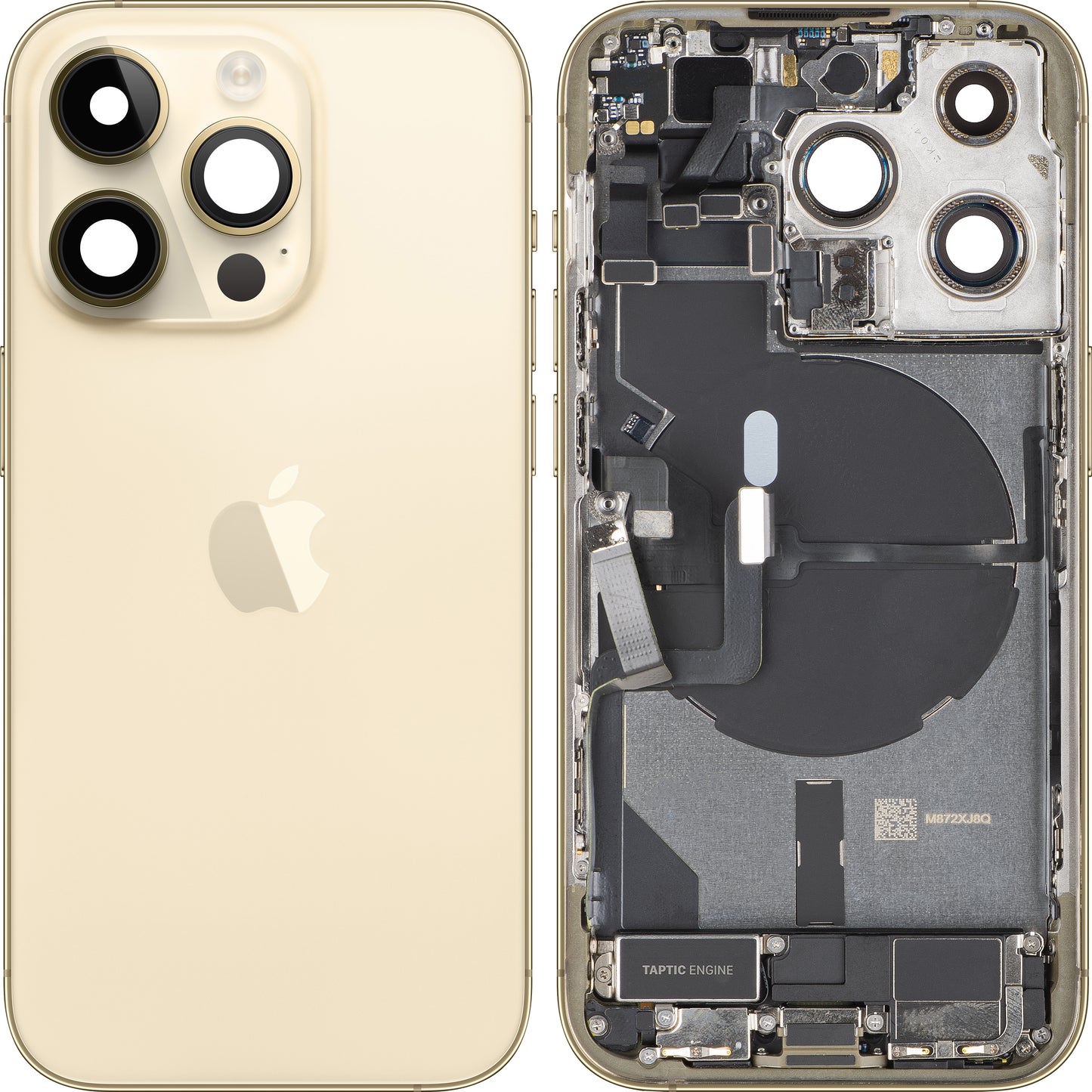Капак за батерия Apple iPhone 14 Pro, с междинен корпус, версия US, златист, Swap