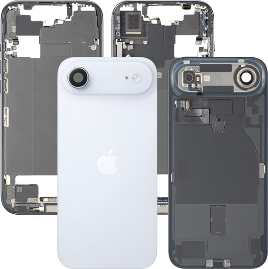 Капак за батерия Apple iPhone 17 Air, с междинен корпус, пълни части, син (Sky Blue), Swap Premium