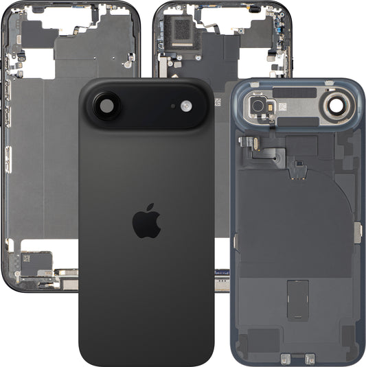 Капак на батерията Apple iPhone 17 Air, Със средна корпусна част, Пълен комплект, Черен (Space Black), Swap