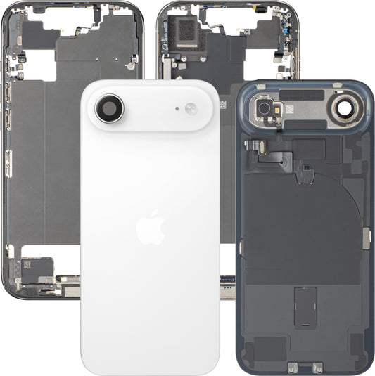 Капак за батерия Apple iPhone 17 Air, с междинен корпус, пълни части, бял (Cloud White), Swap Premium