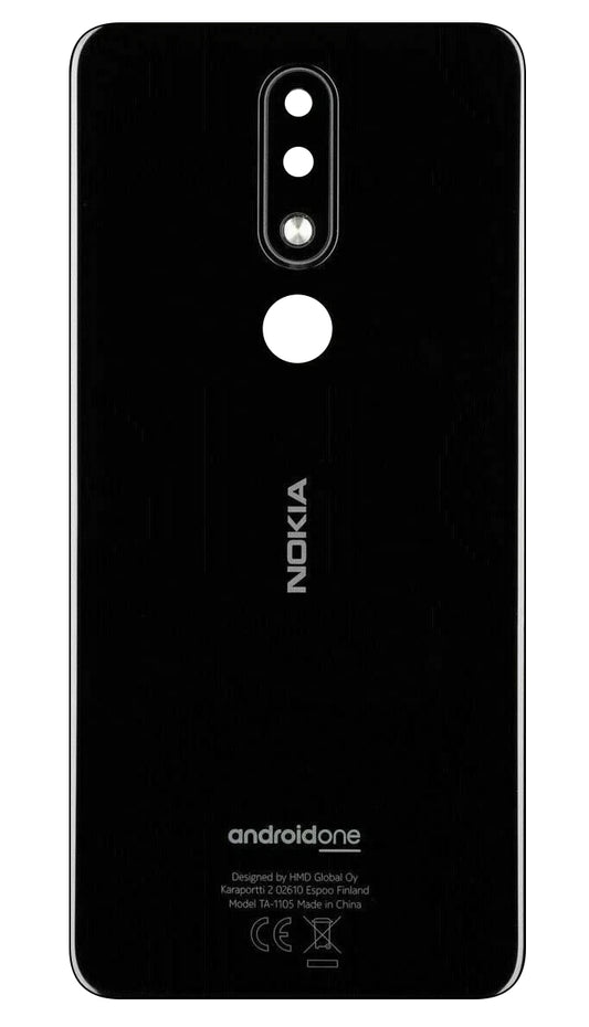 Капак за батерия Nokia 5.1 Plus, Черен, Swap