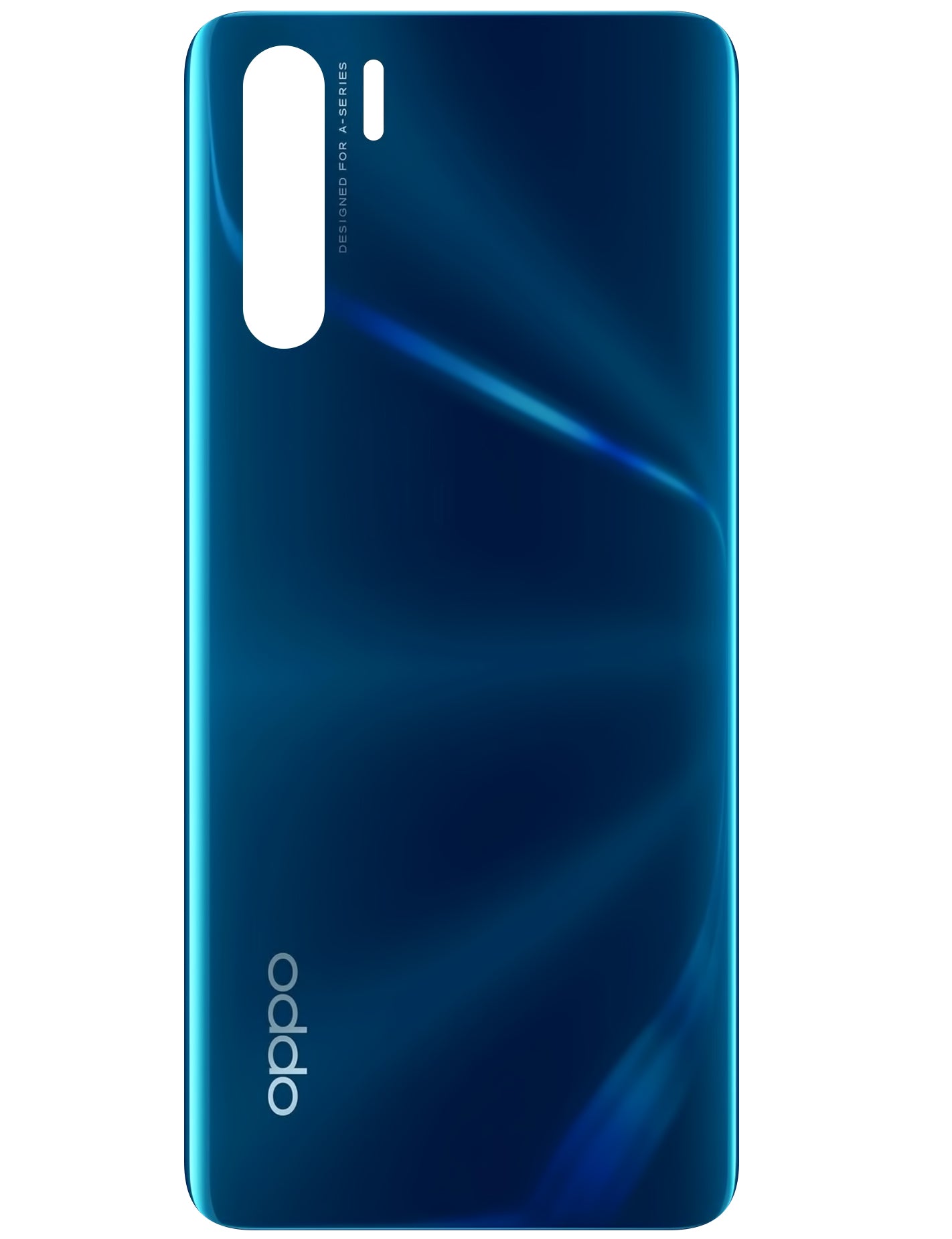 Капак на батерията Oppo F15 / A91, блестящо син, сервизен пакет 3016460 