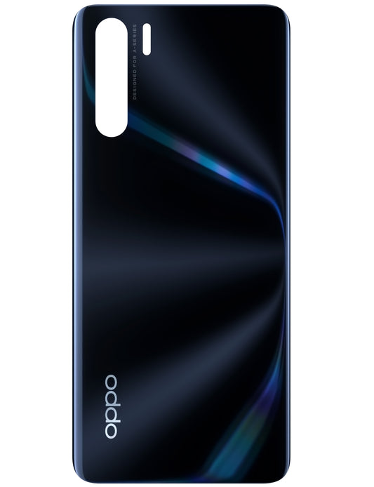 Капак на батерията Oppo F15 / A91, светкавично черен, сервизен пакет 3016378 