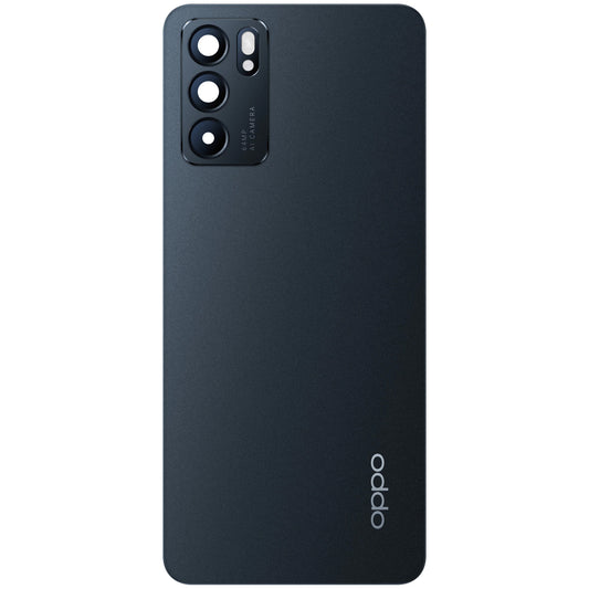 Капак на батерията Oppo Reno6 5G, черен (Stellar Black), сервизен пакет 4907797 