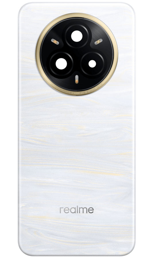 Капак на батерията Realme 14 Pro+, Бял (Pearl White), Сервизен пакет 621033000452