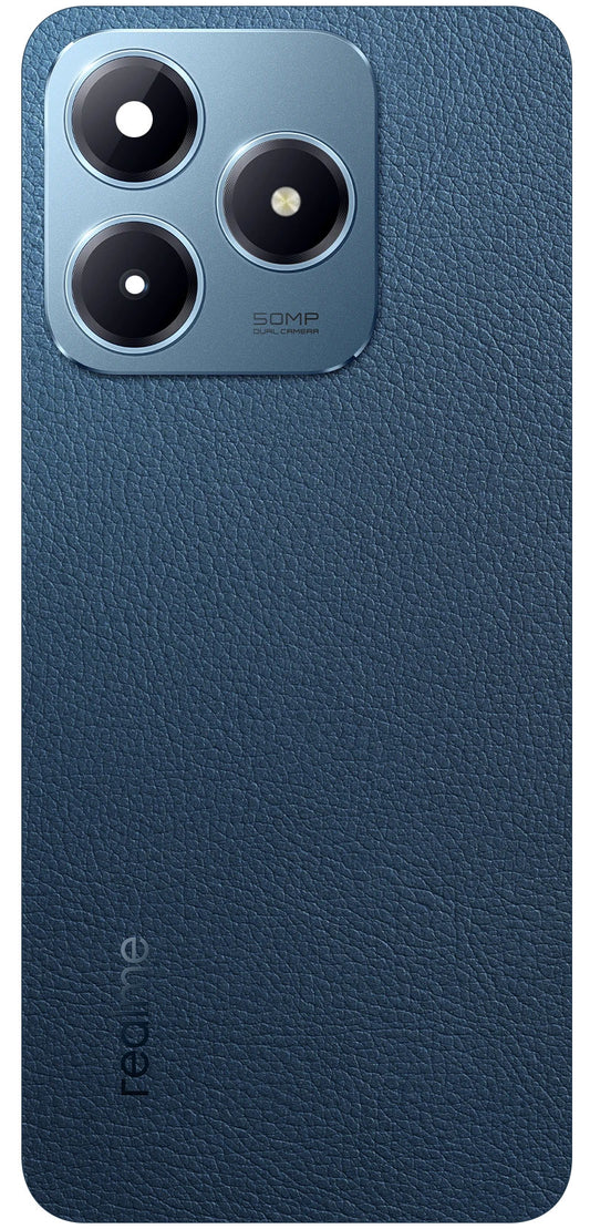 Капак на батерията Realme C63, Син (Leather Blue), Service Pack 621033000270