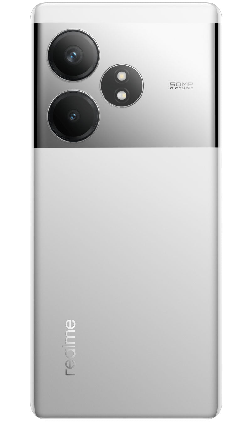 Капак на батерията Realme GT 6T, Сребрист (Fluid Silver), Сервизен пакет 621033000296
