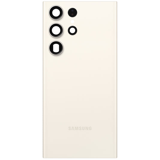Капак на батерията Samsung Galaxy S23 Ultra S918, Крем, Service Pack GH82-30400B