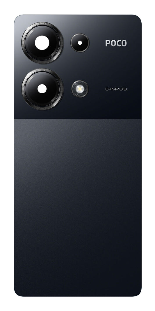 Капак на батерията Xiaomi Poco M6 Pro 4G, Черен, Service Pack 5600070N6P00