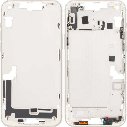Apple iPhone 14 Plus Mid Case, Бял (Starlight), Размяна