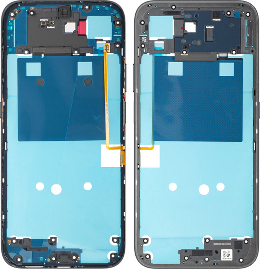 Среден корпус Honor 600 Smart, Черен (Velvet Black), Сервизен пакет 9707ADNR