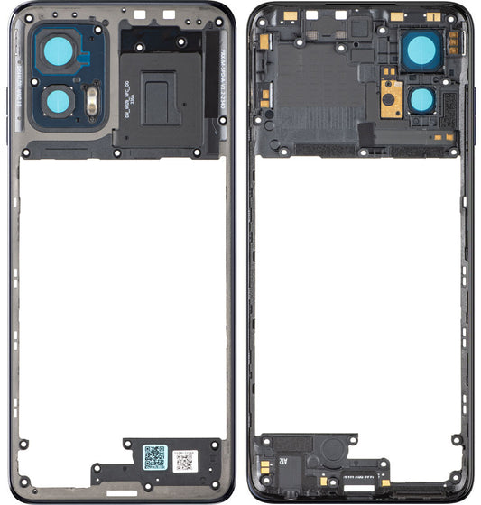 Корпус Среден Motorola Moto G73, Син (Midnight Blue), Service Pack 5S58C22264