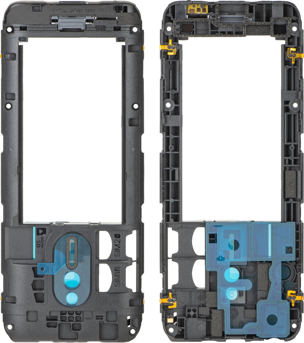 Среден корпус Nokia 230 (2024), Черен, Сервизен пакет 286913684